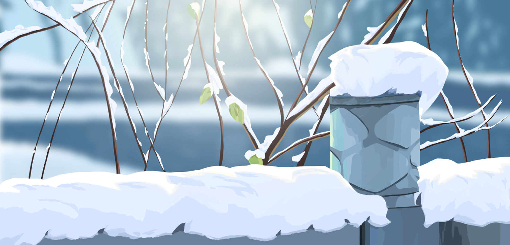 雪中栏杆